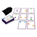Transparent Overlap Card Swish Toy Set Puzzle Development Card Game for