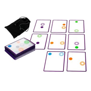 Transparent Overlap Card Swish Toy Set Puzzle Development Card Game for