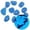 Sapphire blue, variant on TIELUTT Glow in the Dark Pebbles Luminous Stones Rocks for Garden Aquariums Glow in the Dark Aquarium Rocks Rocks for Garden Landscaping Bag of Cement Mix Cool Garden Stuff Glow in Dark Rocks for Gard
