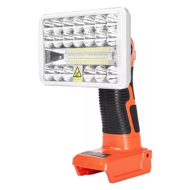 18W LED Work Light For Black and Decker 14.4V-20V Lithium Battery Cordless Flashlight Portable Lantern with USB Port 5 inches