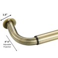 thumbnail image 4 of Room Darkening Curtain Rod Wrap Around Design Extra-Thick 1-Inch Diameter Single Drapery Rod Extendable Metal Rod Set For The Blackout Curtains And Sheer (Antique Bronze 84-120""), 4 of 4