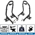 thumbnail image 3 of Venom Motorcycle Lift Stands w/ Dolly Wheels, Front Fork & Rear Spool Lift Attachments, Compatible with 2000-2005 Kawasaki ZX1200 - Ninja ZX-12R, 3 of 9