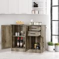 thumbnail image 2 of Gymax Buffet Storage Cabinet Console Table Kitchen Sideboard Drawer Grey, 2 of 10