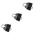 thumbnail image 4 of maskred Stylish And Functional Straw Handbag For All Needs Straw Beach Bag Shoulder Bag Straw Bag Tote Bag black 3Set, 4 of 6