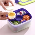 thumbnail image 5 of Dvruxg Lunch Box for Adults Large Bento Case Food Sections Reusable Salad Container Heat-up Feature for Travel, 5 of 5
