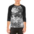 thumbnail image 1 of Non-Metallic Disco Ball Mens Raglan T Shirt, 1 of 2