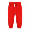 thumbnail image 1 of Kids' Solid Color Tracksuit Pants With Bunched Feet Mid Sized Hoodie Pants, 1 of 4