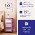 thumbnail image 3 of Homz Clear Plastic 3 Drawer Storage Container Tower w/Wheels, (2 Pack), 3 of 10