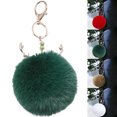 thumbnail image 3 of Bangcool Christmas Key Chain Creative Elk Pompom Key Ring Pendant Purse Charm Bag Charm, 3 of 9