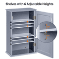 thumbnail image 3 of FullFurnique 3 Tier Adjustable Cabinet for Bathroom/Kitchen/Living Room, Gray, 3 of 7