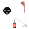 thumbnail image 3 of Shower Electric Shower Charging Bathing Artifact Shower Suit Simple Camping Water Pump Orange, 3 of 6