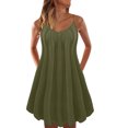thumbnail image 2 of Fridja Womens and Casual Summer Multicolor Solid Color Beach Dress, 2 of 4