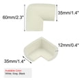 thumbnail image 2 of 4pcs Foam Corner Protector White L Shape Cushion Table Edge Furniture Desk Guard Bumper, 2 of 8