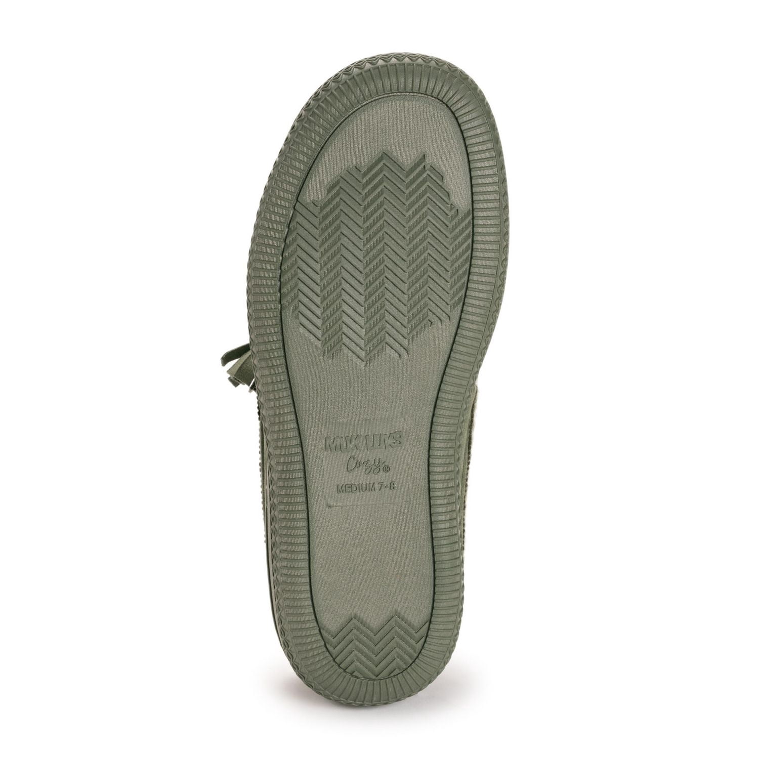 MUK LUKS Chaussons mules style bateau pour femmes, olive, tailles 5-10