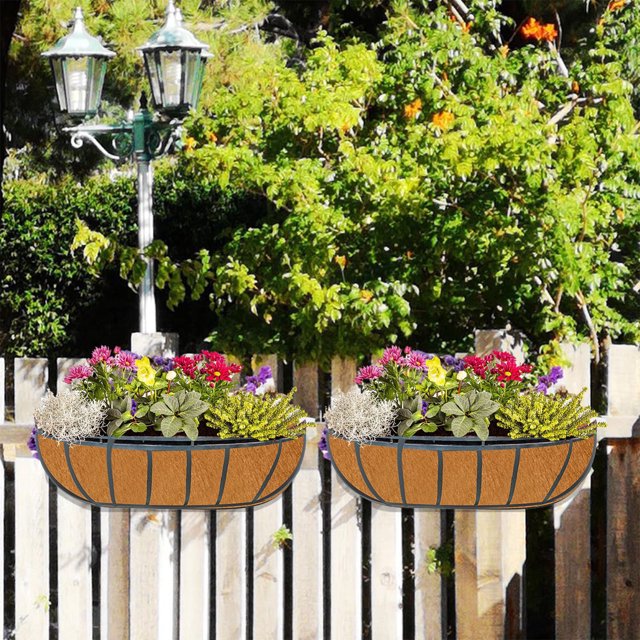 Deals of The Day! Gspmoly 3Pcs Half Round Flower Pot Padding Fabric Padding Reusable Garden Flower Basket Padding Replacement Padding Deals of The Day