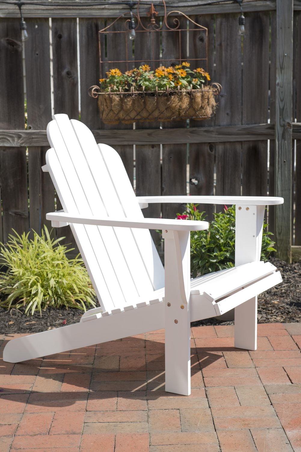 Chaise d'Extérieur Adirondack Blanche