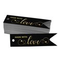 thumbnail image 1 of Inkdotpot Gold Foil Paper Hang Tags Made With Love Text Favor Tags 50 Pieces, 1 of 6