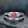 thumbnail image 1 of TopLLC Rings Women's Fashion Diamond Couple Jewelry 1 Pair Rings Set Size 6 Ring ring, 1 of 3