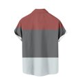 thumbnail image 4 of Qertyioot Men's Spring Short Sleeve Loose Round Neck Geometric Unlocated Printed Shirt Ultra Soft Bamboo, 4 of 4