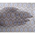 thumbnail image 4 of oneOone Viscose Chiffon Fabric Chevron & Swirl Ikat Decor Fabric Printed BTY 42 Inch Wide, 4 of 4