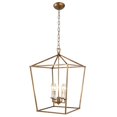 thumbnail image 4 of DecoMust Lanterne Ajourée Pendentif Escalier Entrée Cuisine Hall Hall Luminaire Chandelier (Or), 4 of 4