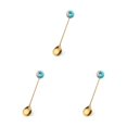 thumbnail image 4 of Transemion 1/2/3/5 Cartoon Adorable Restaurant Hotel Tableware Portable Washable Stainless Steel Stirring Mixing Dinnerware Cake Flatware Donut Spoon Blue 3PCS, 4 of 6