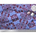 thumbnail image 2 of Soimoi Polyester Crepe Fabric Moroccan Damask Print Sewing Fabric Yard 52 Inch Wide, 2 of 3