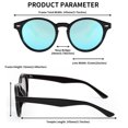 thumbnail image 2 of FEISEDY Lunettes de Soleil Rétro Rondes Polarisées pour Femmes Hommes Monture Circulaire Verres UV400 B2311, 2 of 4