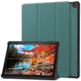 thumbnail image 1 of Étui en PU pour Amazon Fire HD 10 2023, Réveil/sommeil Automatique, Support Tri-Pli, Housse Intelligente pour Tablette pour Amazon Fire HD 10 2023 Release, Vert Foncé, 1 of 6