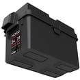 thumbnail image 3 of Noco HM318BK Battery Box Snap-Top Fits Group 24 To 31 Batteries; Includes Battery Box Strap; Battery Divider; Black; Injection Molded Polypropylene Plastic; Vent Caps; With Locking Tabs, 3 of 8