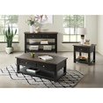 thumbnail image 2 of Martin Svensson Home Table Console de Sofa en Bois Massif, Noir avec Dessus Brun, 2 of 2