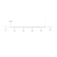 thumbnail image 1 of West 64" 6-Light Track Lighting, Matte White, Center Swivel Bars, 1 of 9