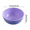 thumbnail image 3 of Straw Cereal Bowl for Kids, Eco-Friendly Plastic Soup Bowl with Food-Grade Material, Durable Tableware for Instant Noodles Home Kitchen Dining, Purple, 3 of 6