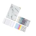 thumbnail image 1 of Notebook Binder with Label Stickers for budget planner organizer leather Cash Bills Budgeting Expense Saving White, 1 of 8