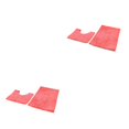 thumbnail image 4 of kurtrusly 1/2/3 Polyester Chenille Rug Carpet With Soft Texture Good Stepping Feeling And Strong Grip Prompt Pink Orange 50*80+50*50 2PCS, 4 of 6
