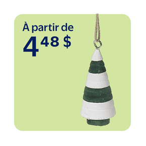 Décorations de Noël à partir de 4,48 $