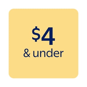 Shop items four dollars and under