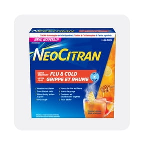 Shop NeoCitran flu and cold powder honey lemon