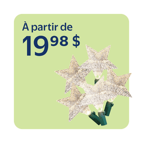 Décorations lumineuses dès 19,98 $
