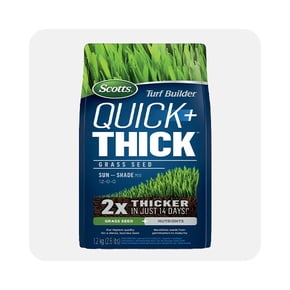 Shop grass seed 2x thicker in 14 days