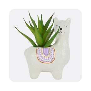 Shop llama planter with artificial plant