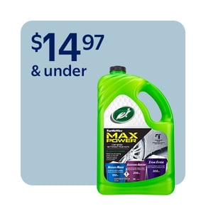 Car wash products fourteen ninety seven and under