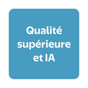 Produits qualité supérieure et IA