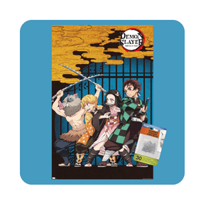 Affiche anime avec cahier 30 pages