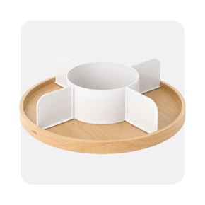 Shop serving tray with divider