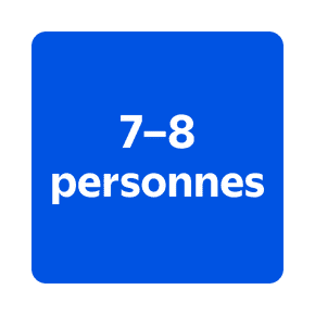 Magasiner pour 7 à 8 personnes