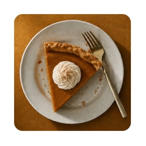 Shop pumpkin pie slice dessert page