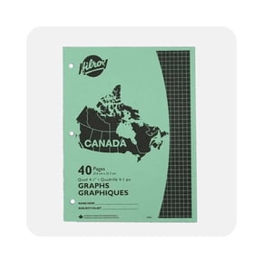 Shop Canadian graph paper 40 pages