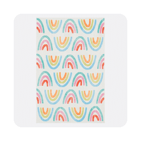 Serviette de bain à motifs arc-en-ciel