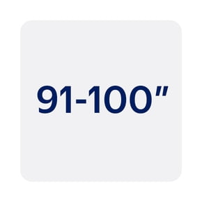 91" to 100"